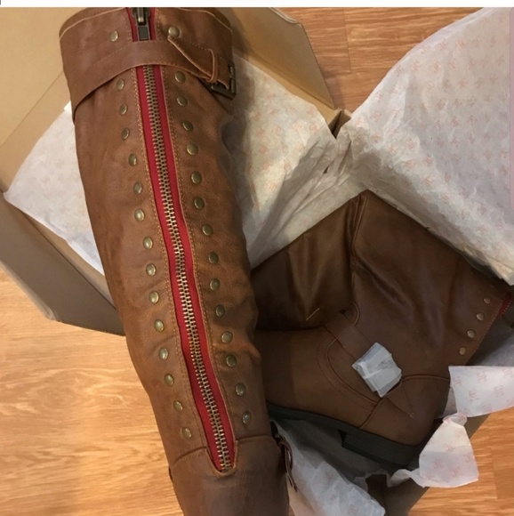 Journee Collection Riding Boots - Picture 3 of 4